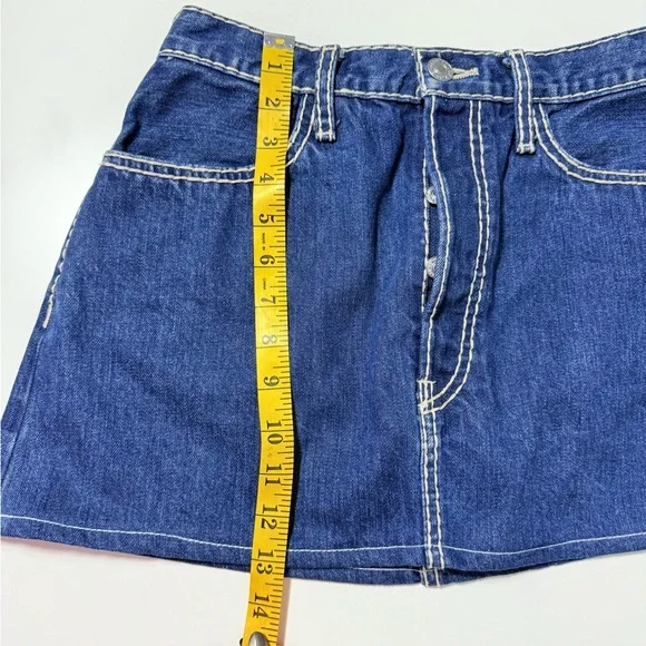 RE/DONE Denim Mini Skirt - Picture 3 of 6